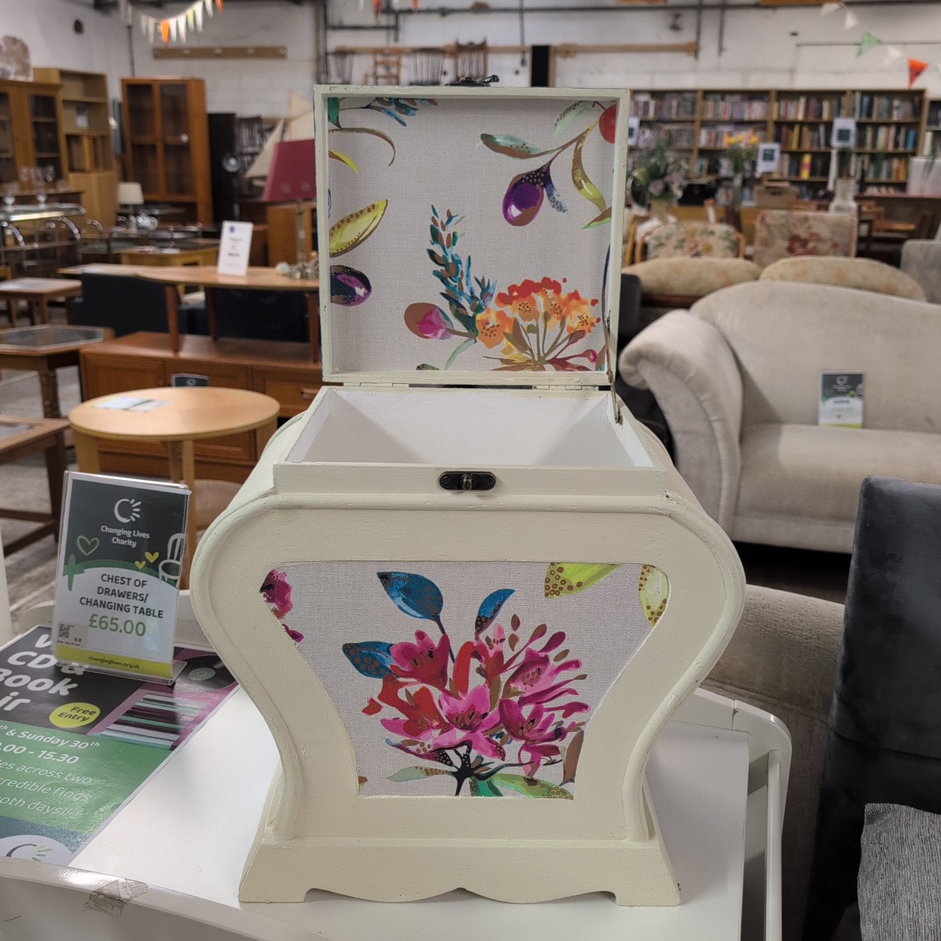 Upcycled Box by our Volunteer Gill